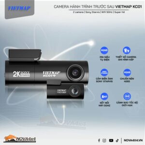 Camera hành trình trước sau Vietmap KC01- Cảnh báo giao thông