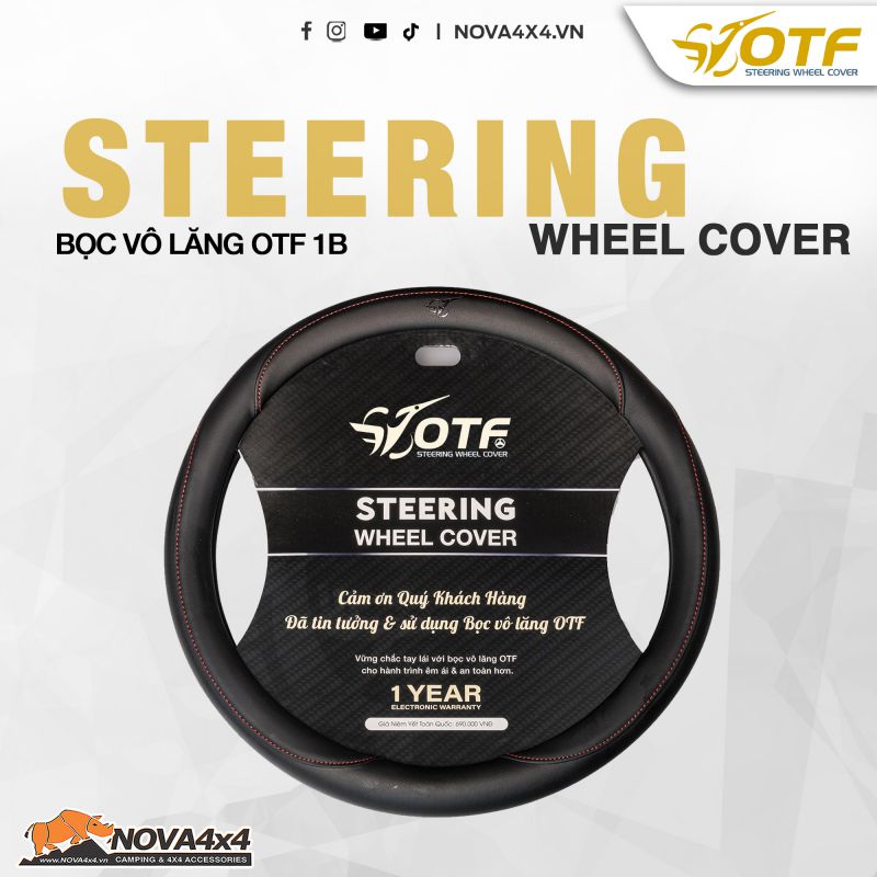 Bọc vô lăng da cao cấp OTF 1B
