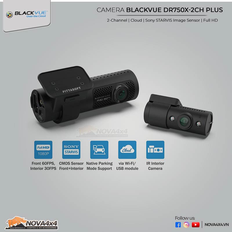 Camera hành trình 2 kênh Blackvue DR750X 2CH PLUS