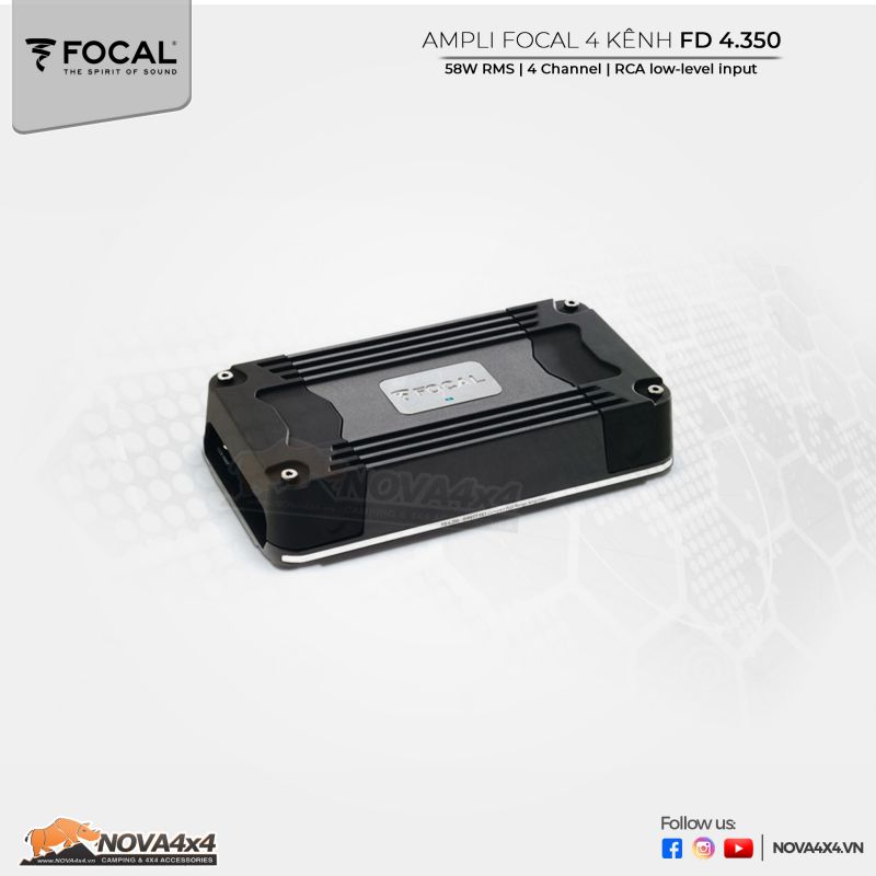 Ampli Focal 4 kênh FD 4.350