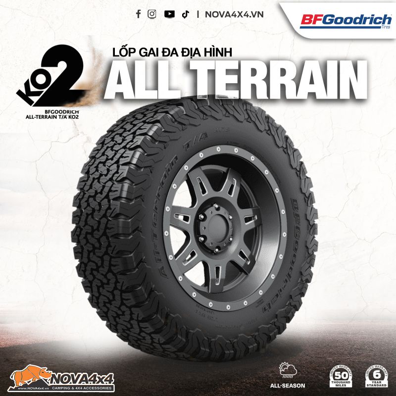 Lốp BFGoodrich All-Terrain T/A KO2 LT315/70R17 (Made in USA) - Hình ảnh 4